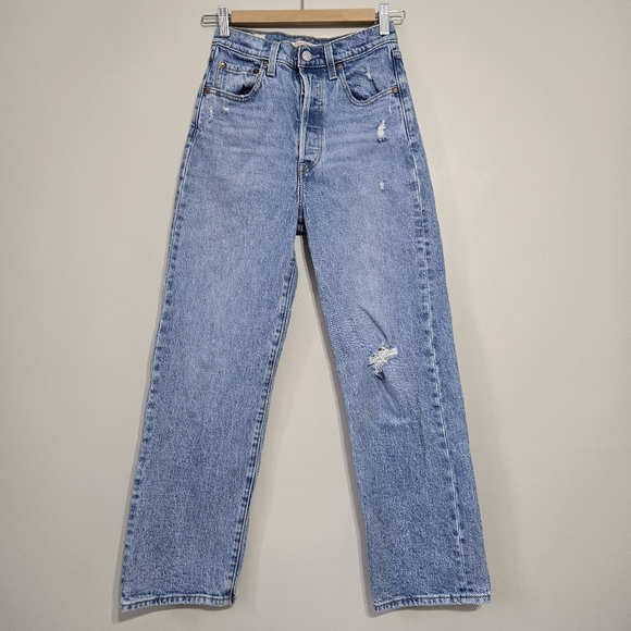 Levi's® Ribcage Stright Ankle Highest High Rise Size 24 - Picture 2 of 9